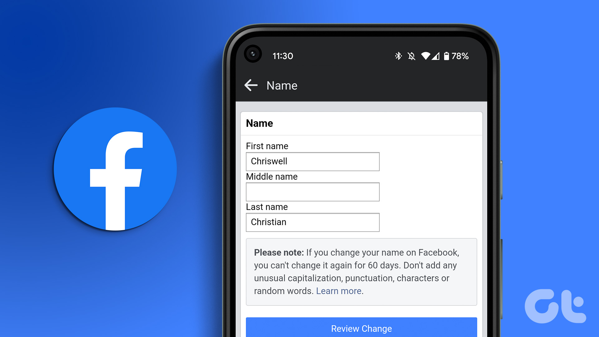 How To Change Your Name And Username On Facebook 1 