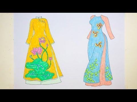 cách vẽ áo dài anime – VẼ ÁO DÀI TRUYỀN THỐNG VIỆT NAM PHẦN 2 ...