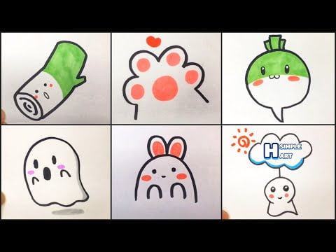  How to Draw Cute Things  Step by Step Simple  Yani Art  YouTube