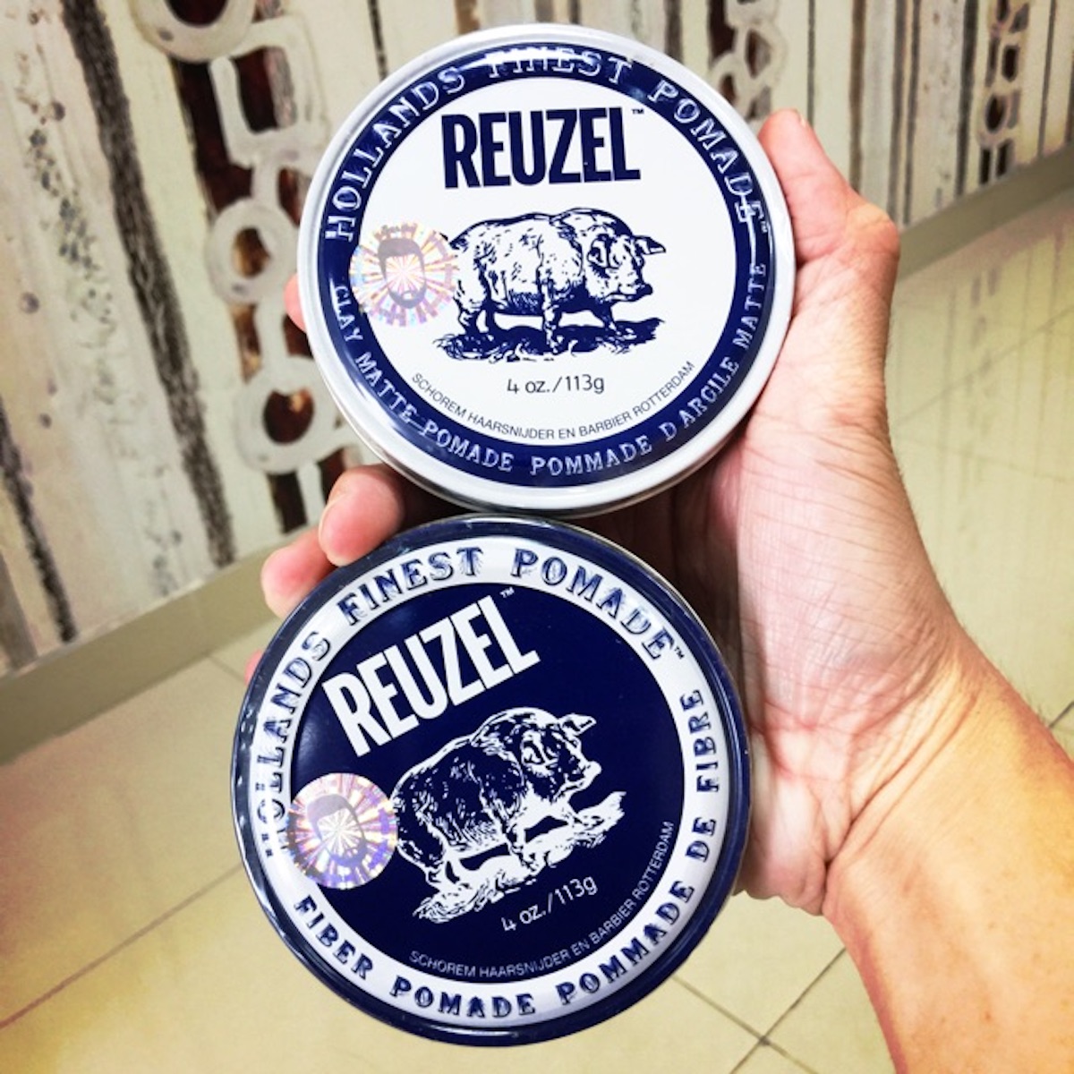 Sáp vuốt tóc short-quiff Reuzel Fiber Pomade