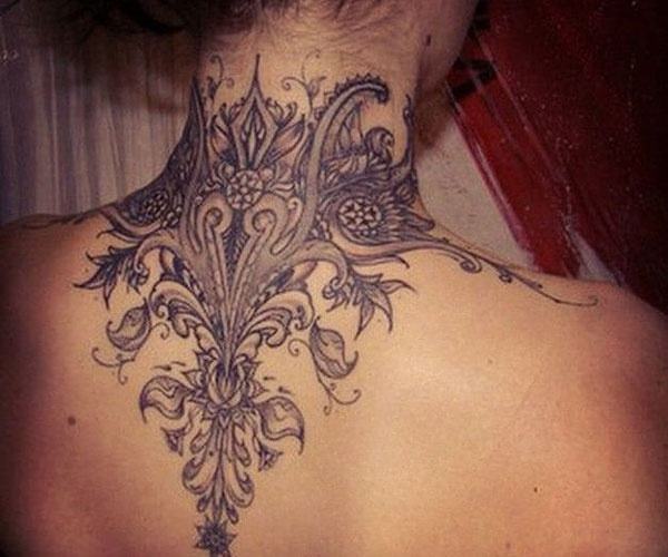 tattoo pattern on the back of the neck 