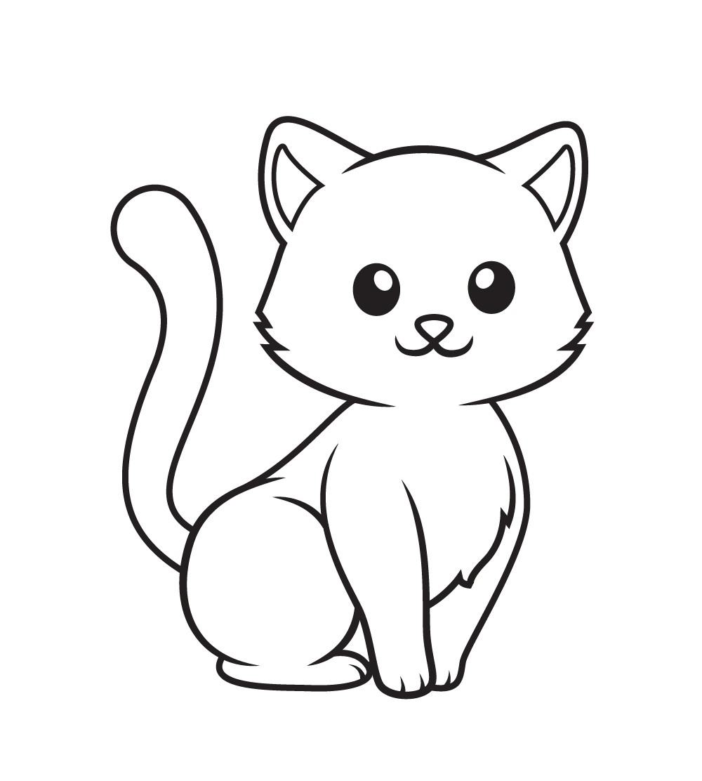 TOP 99 Mẫu tranh vẽ con mèo dễ thương nhất 2023  Chăm Sóc Thú Cưng