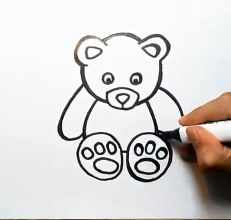 Cách vẽ con gấu cute đơn giản dễ thương [Cách vẽ con gấu trúc] đẹp nhất -  TRƯỜNG THPT TRẦN HƯNG ĐẠO