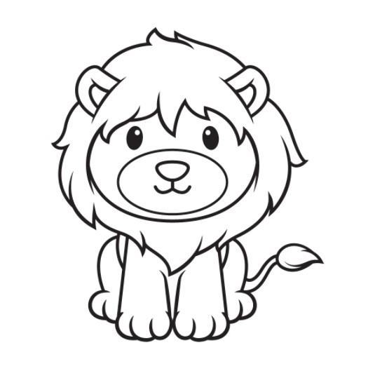 Cách vẽ và tô màu con sư tử dạy bé học vẽ con sư tử  YouTube