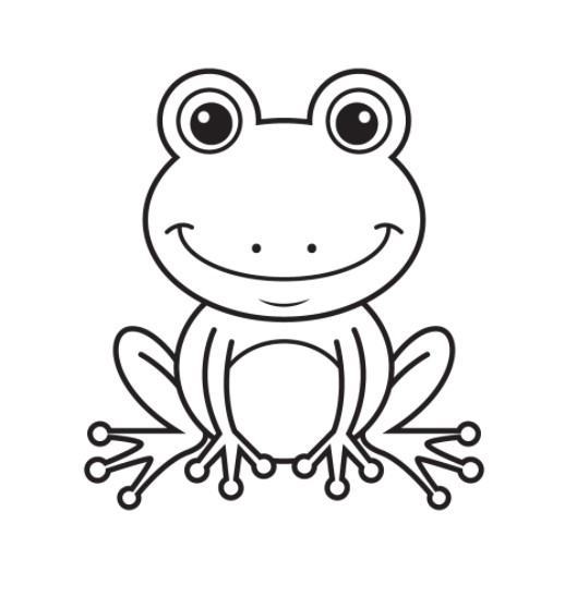 cách vẽ 6 .  con ếch