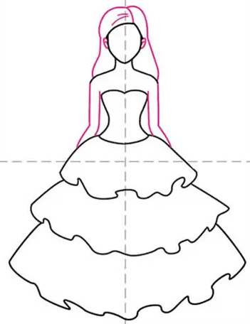 Cách vẽ váy đẹp đáng yêu [Mẫu vẽ váy công chúa đủ màu sắc điệu đà ...
