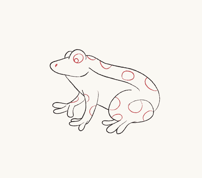 cách vẽ 9 .  con ếch