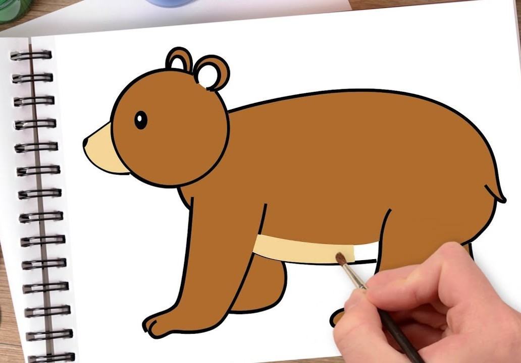 Hướng dẫn Hình vẽ Gấu cute đẹp và dễ thương
