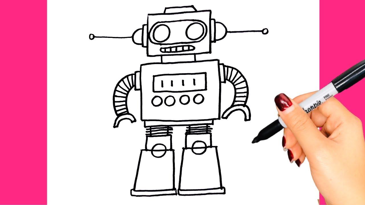 Mẫu hình vẽ robot đơn giản: Bạn đang cần một số mẫu hình vẽ robot đơn giản để giúp trẻ em học cách vẽ robot? Hãy xem bộ sưu tập của chúng tôi. Những mẫu hình này sẽ giúp trẻ em thỏa sức tưởng tượng và vẽ ra những con robot đáng yêu. Hãy xem các mẫu hình vẽ robot đơn giản của chúng tôi để có thêm nhiều ý tưởng và khuyến khích trẻ em phát triển kỹ năng vẽ của họ.