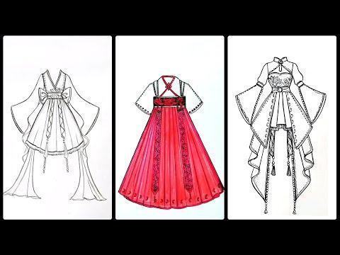 vẽ váy cưới anime – Cách vẽ váy áo phục trang xưa giản dị #2 ...