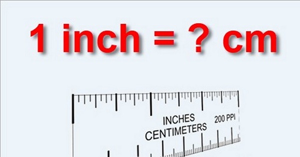 1 inch là bao nhiêu cm
