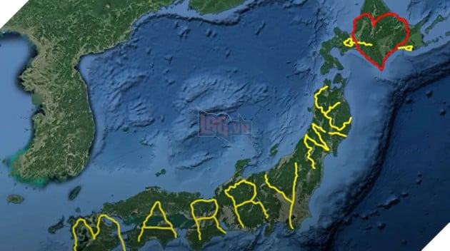 Chàng trai đi khắp Nhật Bản để cầu hôn bạn gái bằng bản đồ GPS