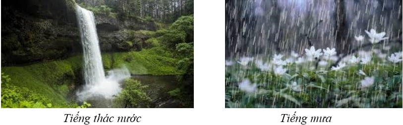 Nguồn âm thanh tự nhiên như tiếng thác nước, tiếng mưa rơi.  (Ảnh: Sưu tầm Internet)