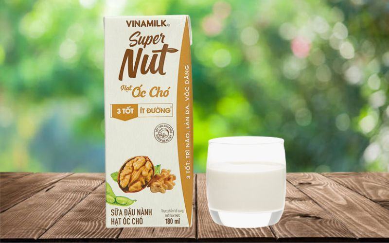 Cách sử dụng và bảo quản sữa đậu nành óc chó Vinamilk Super Nut