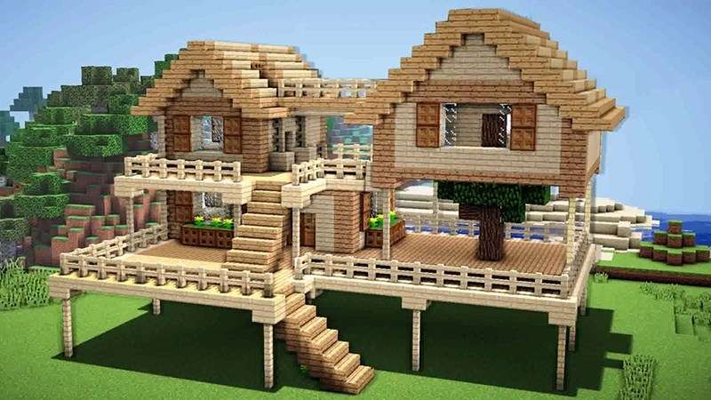 Top 35 ý tưởng xây nhà đẹp biệt thự hiện đại trong Minecraft