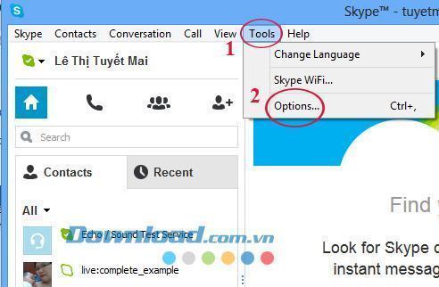 Hướng dẫn thay đổi font chữ trên Skype – Tùy biến giao diện Skype