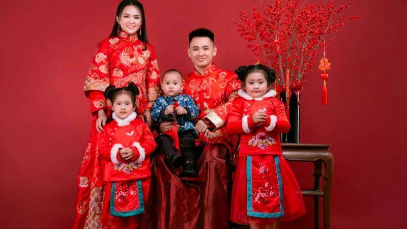 Ý tưởng chụp ảnh gia đình kiểu Trung Quốc 