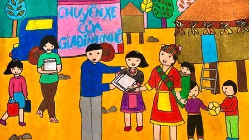 Vẽ tranh chào mừng ngày thành lập Đoàn TNCS Hồ Chí Minh
