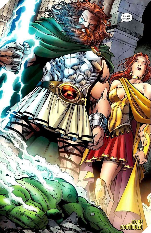 Zeus từng tranh cãi cho Hulk trong Marvel Comics
