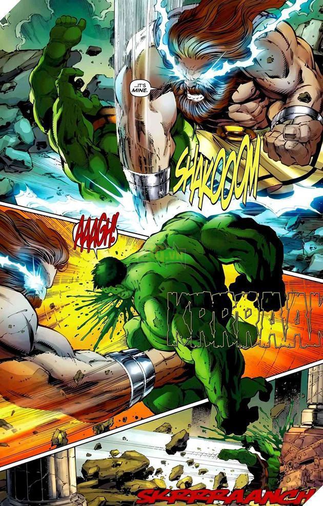 Zeus từng tranh cãi cho Hulk trong Marvel Comics