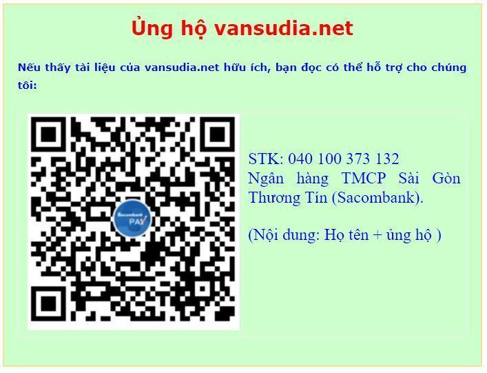 Mã QR để hỗ trợ vansudia.net