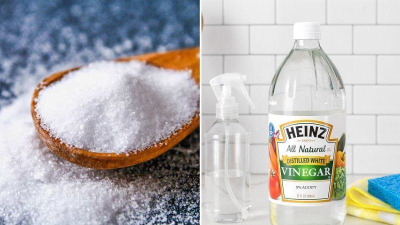 Cách làm sạch thớt bằng Baking Soda, muối, giấm và nước oxy già