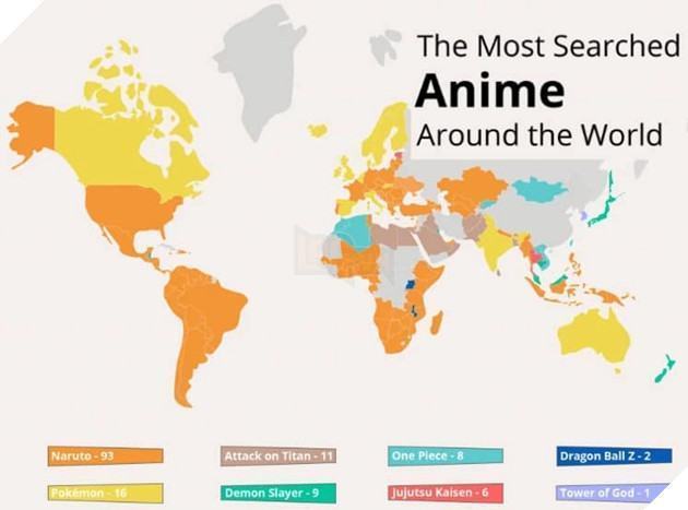 Naruto vẫn là bộ anime nổi tiếng nhất thế giới