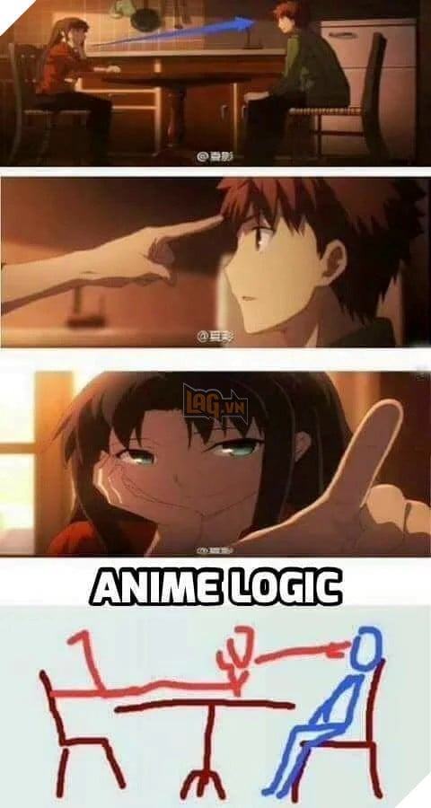 Meme sai quy mô nhân vật anime