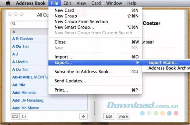 Hướng dẫn đưa danh bạ vào Outlook trên Mac