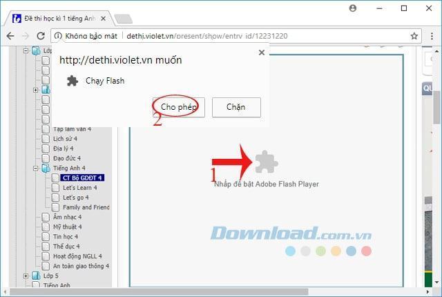 Hướng dẫn tắt/bật và sửa lỗi Flash Player trên Chrome