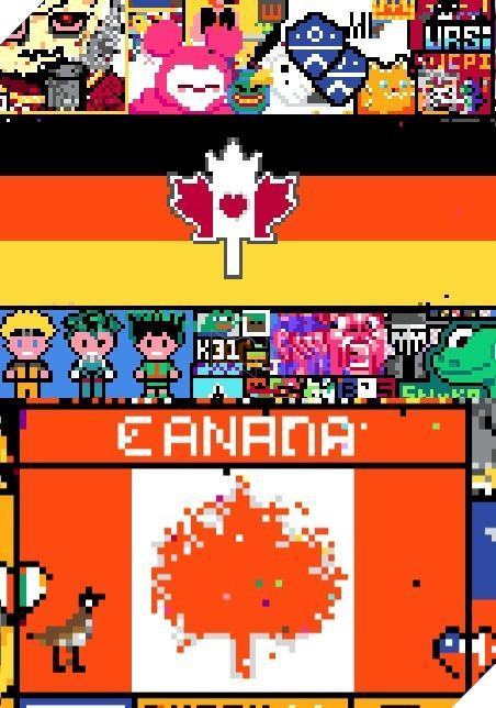 Cờ Việt Nam trên r/Place đẹp, còn cờ Canada gãy nhìn rối mắt