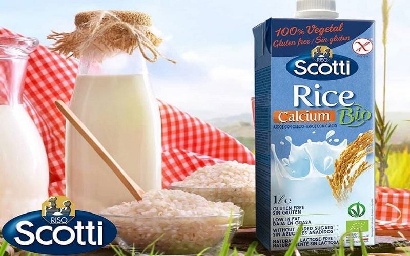 Sữa gạo Riso Scotti bổ sung canxi