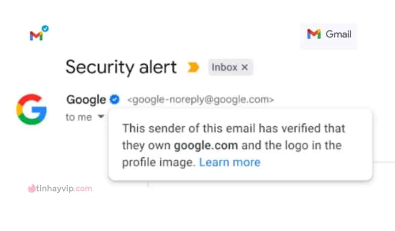 Google thêm dấu tick xanh cho Gmail