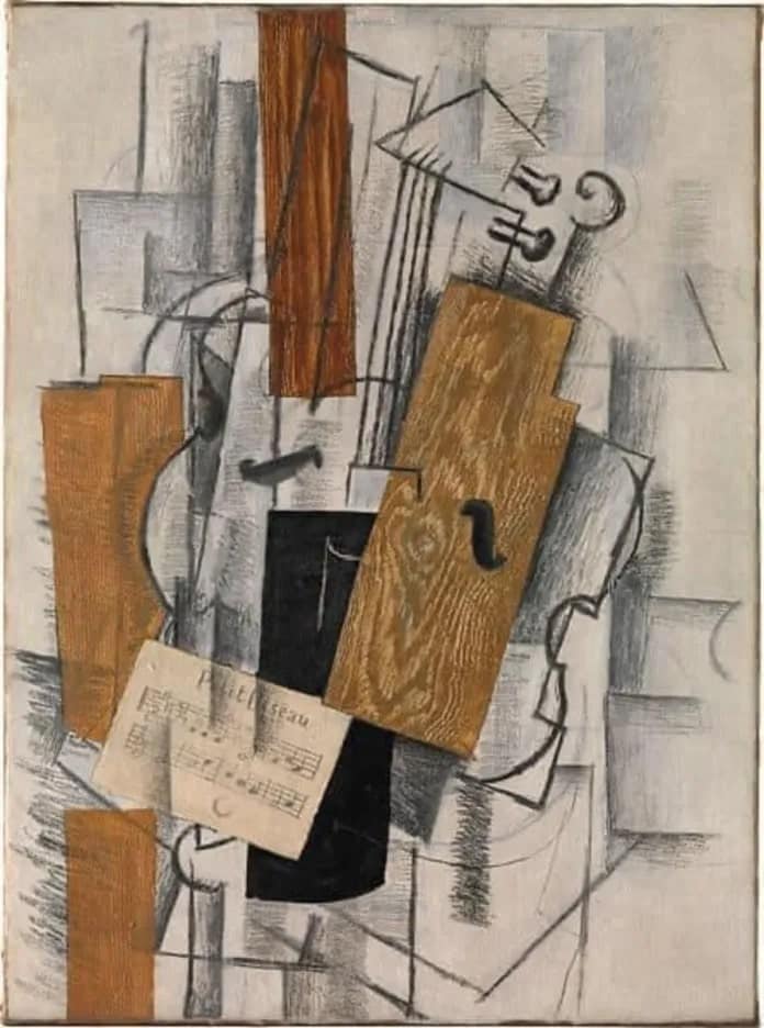 Georges Braque – Đàn vĩ cầm và bản nhạc Petit Oiseau