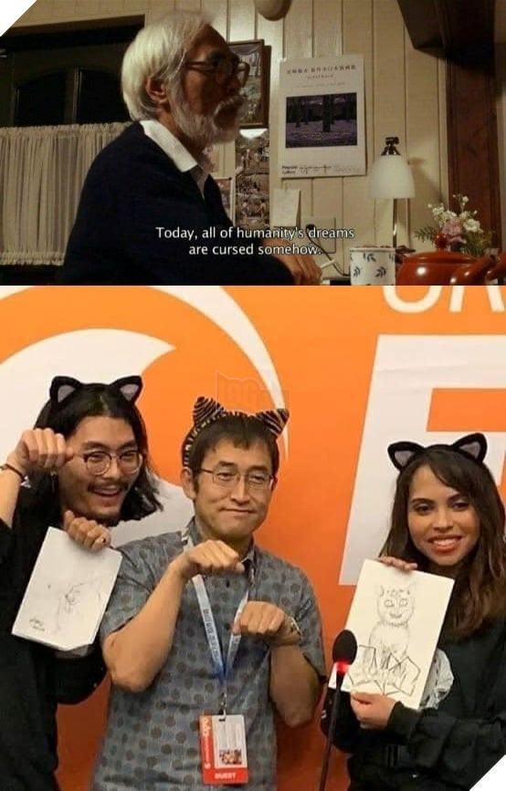 So sánh phong cách hội họa và tính cách trái ngược của đạo diễn Hayao Miyazaki và họa sĩ Junji Ito trong thế giới hài hước 9