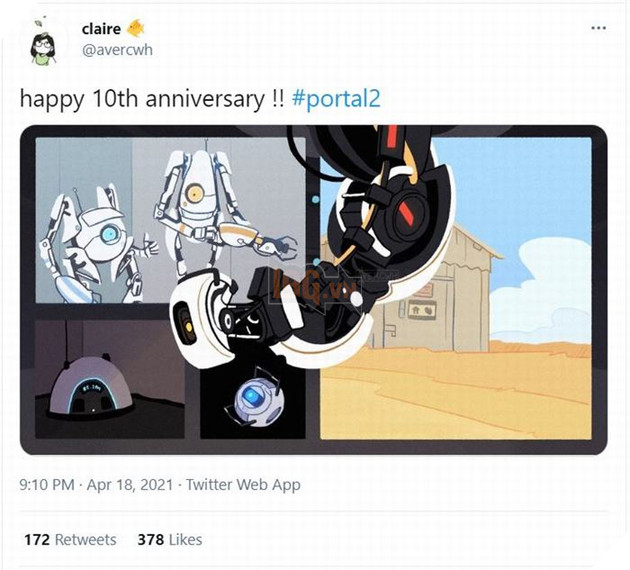 Cùng dân cư mạng đón chào sinh nhật 10 tuổi của Portal 2 4