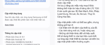 Samsung vừa tung ra bản cập nhật rất quan trọng cho loạt thiết bị tại Việt Nam