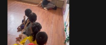 Chủ nhóm mầm non Ti Bo bạo hành trẻ em ngay trong lớp học.
