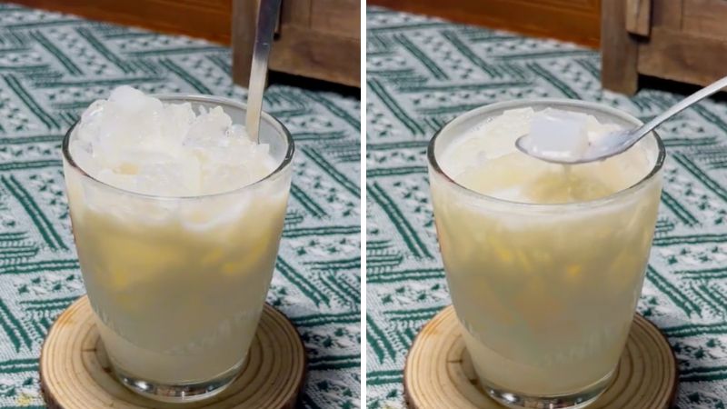 Cách làm sữa chua thạch dừa