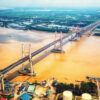 Vào thời điểm hoàn thành, cầu Bạch Đằng là cây cầu lớn nhất cả nước và đứng thứ 3 trong 7 cây cầu dây văng có nhiều nhịp nhất thế giới.  Ảnh: Tạp chí Znews